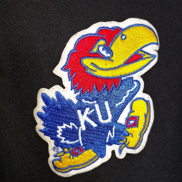 Alpine Cotton Kansas Jayhawks Logo Half Zip Sweatshirt Size XXL - Picture 10 of 10